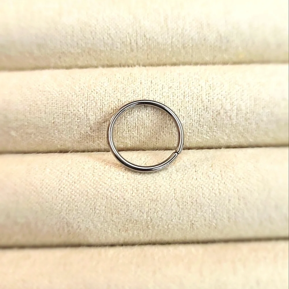 Nose Ring 20 Gauge 5/16" Implant Grade Steel Continuous Ring - Picture 1 of 2